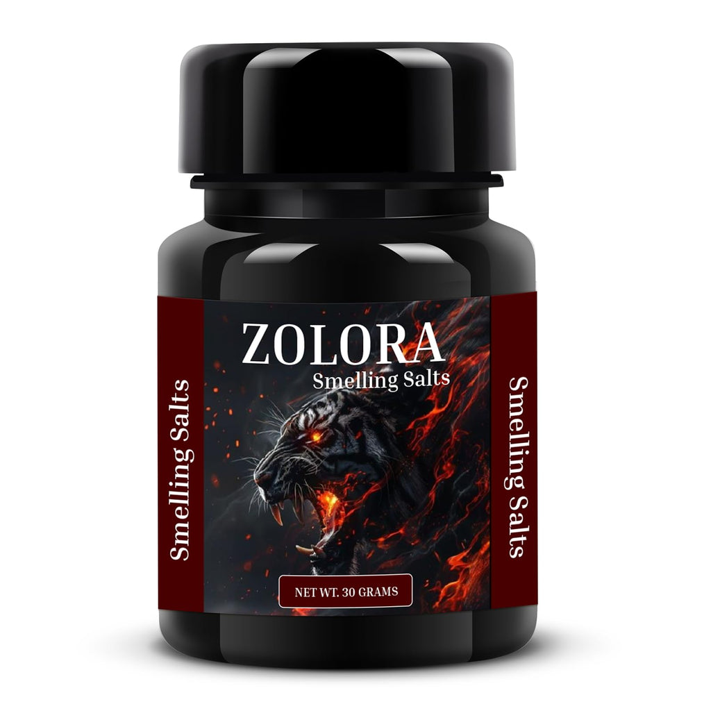 ZOLORA Smelling Salts Strong Ammonia Inhalants for Athletes in Powerlifting Hockey Instant Energy Focus and Motivation - Made in USA