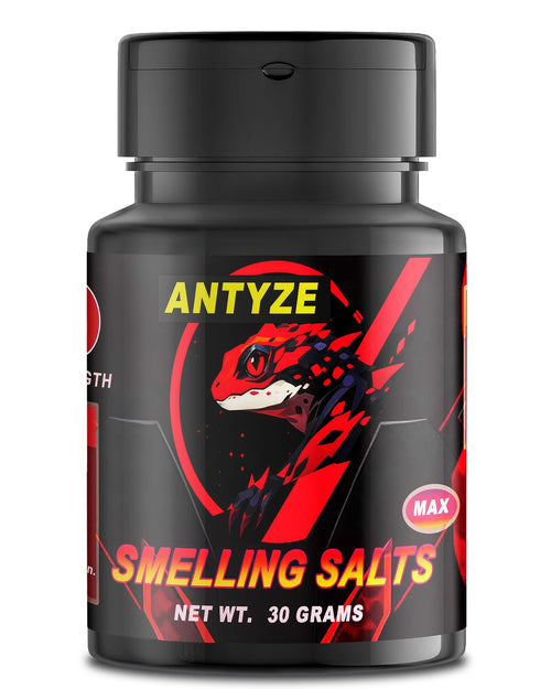 Antyze Smelling Salts for Athletes Ammonia Inhalants for Powerlifting Hockey Football and More | Instant Energy Focus and Motivation Potent Smelling Salt Formula